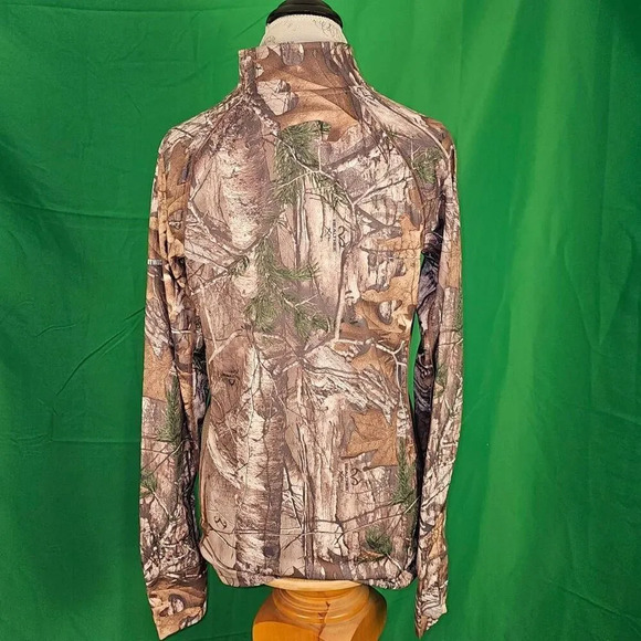 NWT Field & Stream Womens Realtree Camouflage Camo 1/2 Zip Tech Pullover Medium - Picture 2 of 5